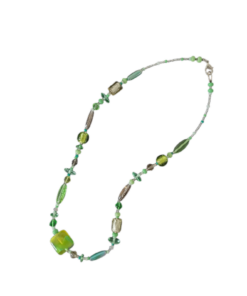 Alternative view of Χειροποίητο Κολιέ από αυθεντικό γυαλί Μουράνο πράσινο