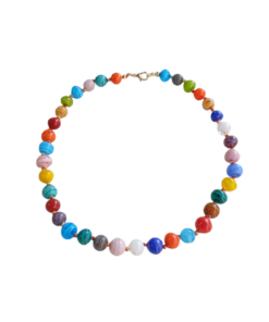 Κολιέ από αυθεντικό γυαλί Μουράνο πολύχρωμο