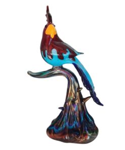 Alternative view of Διακοσμητικό πολύχρωμος Παπαγάλος από αυθεντικό γυαλί Μουράνο